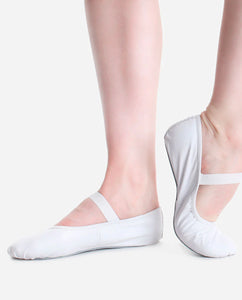 SO Danca SD70 Child leather ballet shoe full sole white